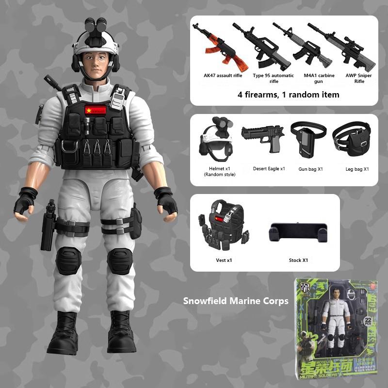 Special Forces Model Toy Soldiers With Removable Joints Action Figure Set Home Ornament Birthday Gift For Kids