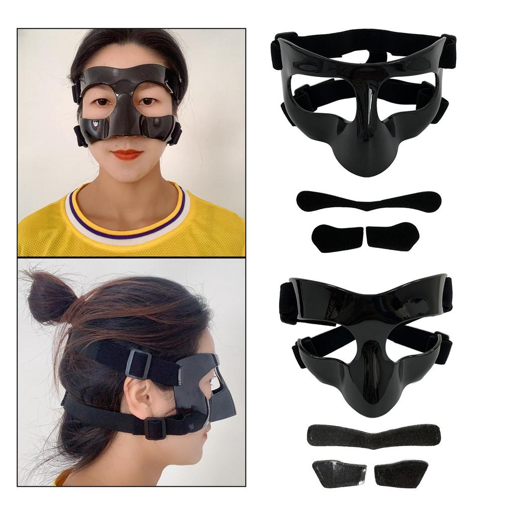 Basketball Mask, Face Shield Mask Face Protection, Durable Sports Shield for Broken Nose Face Mask Nose Guard for Boxing