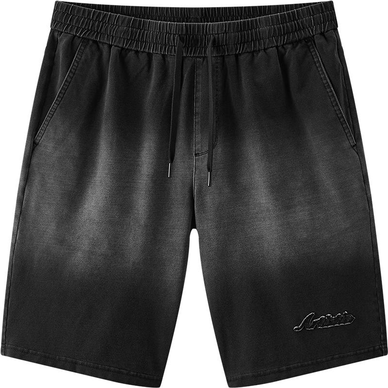 Semir Men s Retro Embroidered Denim Shorts 3XL