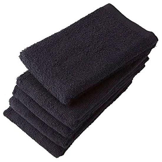 Gamacha Towel All 22 Colors Face Black 5-piece Set Suitable Hand Drying Kitchen Bathroom Convenient Thin 100 Cotton Gentle On Skin Quick-drying Size.