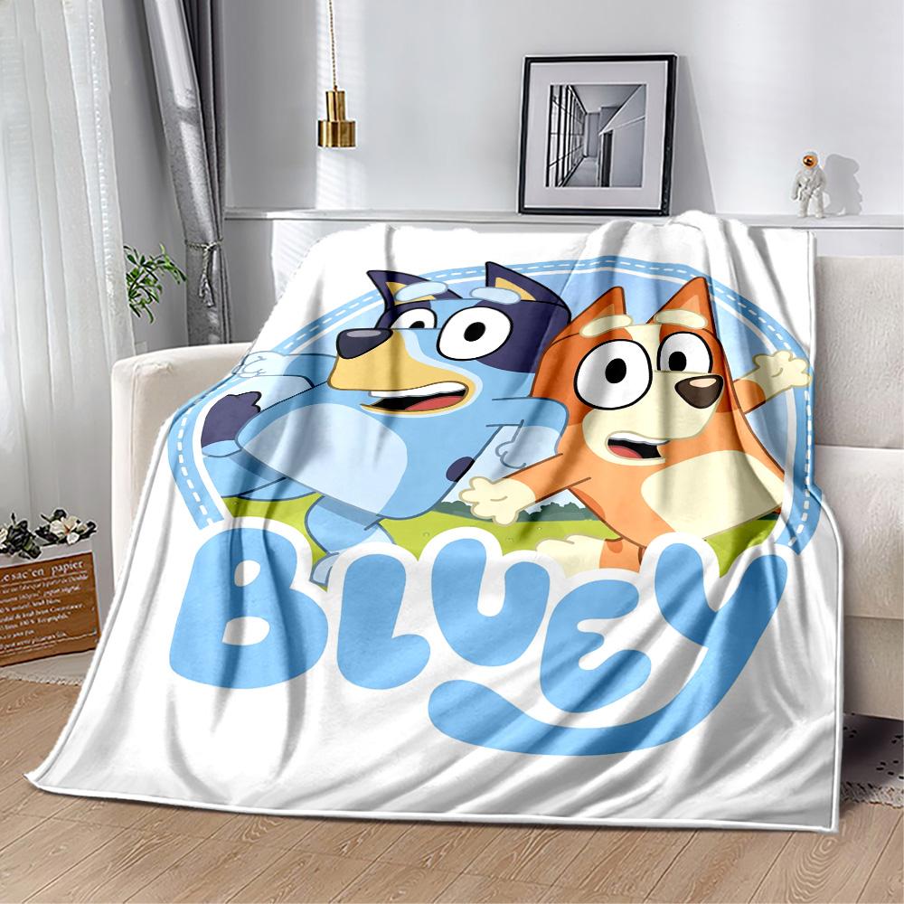 Bluey Bingo Hug Blanket Soft Warm Cozy Perfect for Bedding Couch Livingroom for All Occasions Playful Design Birthday Christmas Gift Blanket