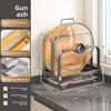 Kitchen Countertop Storage Rack, Multifunctional Cutting Board Holder, Chopping Board Draining Storage, Household Integrated Pot Lid Rack