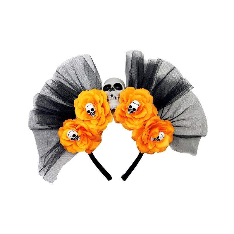 Rose Flower Crown Headband Photo Props Boho Halloween Headwear Party Costume Day Of The Dead Headpiece