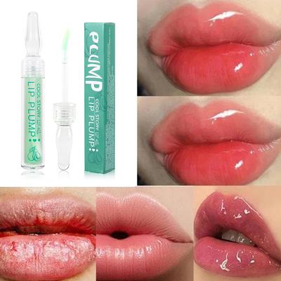 Aceite labial rico en aguacate Hidratante Brillo labial transparente Hidratante de larga duración Cuidado de labios Ampolla resistente al agua Aceite labial Cuidado de labios