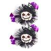 1 Pair Halloween Dog Barrettes Witch Hat Pet Hair Clip Felt Skull Gauze Cobweb Hair Accessories for Puppy Cats Festive Dress-up