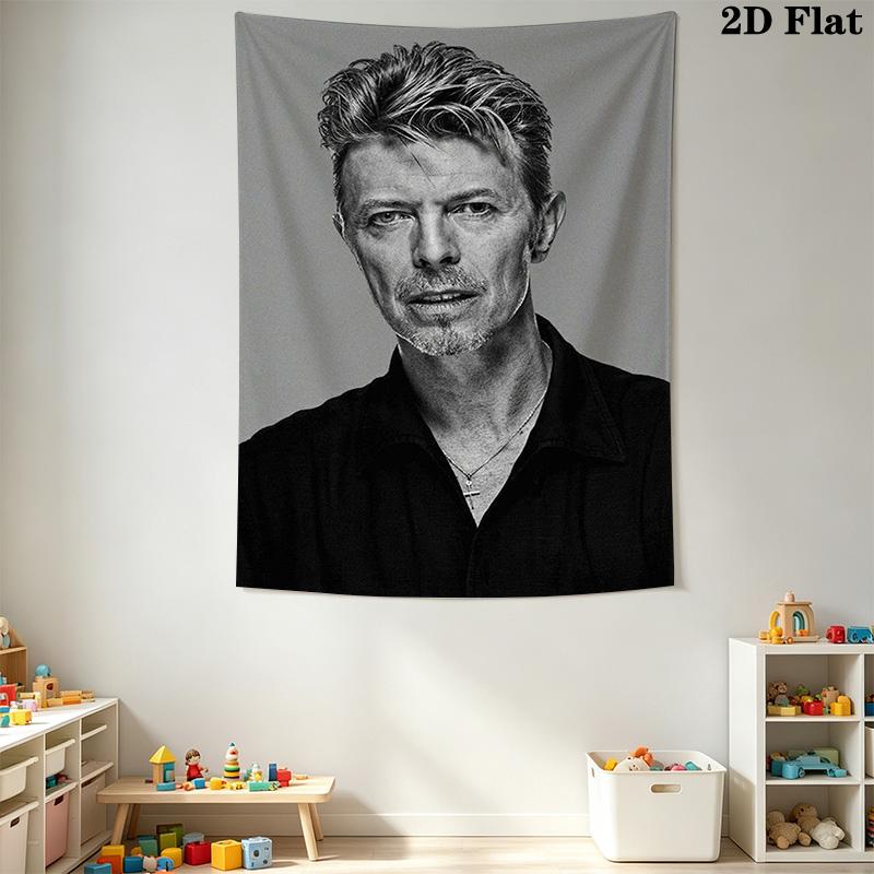 David Bowie Wall Tapestry Art Tapestry Background Cloth Fashion Print Background Cloth Wall Decoration Atmospheric Background Cloth