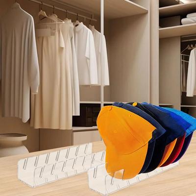 Storage Organization For Bedroom Acrylic Cap Storage Rack With Slots Baseball Cap Display Stand Cap Storage Container Household
