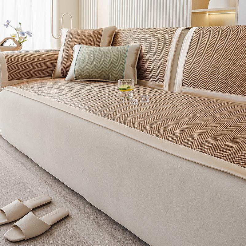 Summer Summer Rattan Mat Sofa Cushion Non-Slip Advanced Seat Cushion  New Sofa Cover Cover Cloth Towel