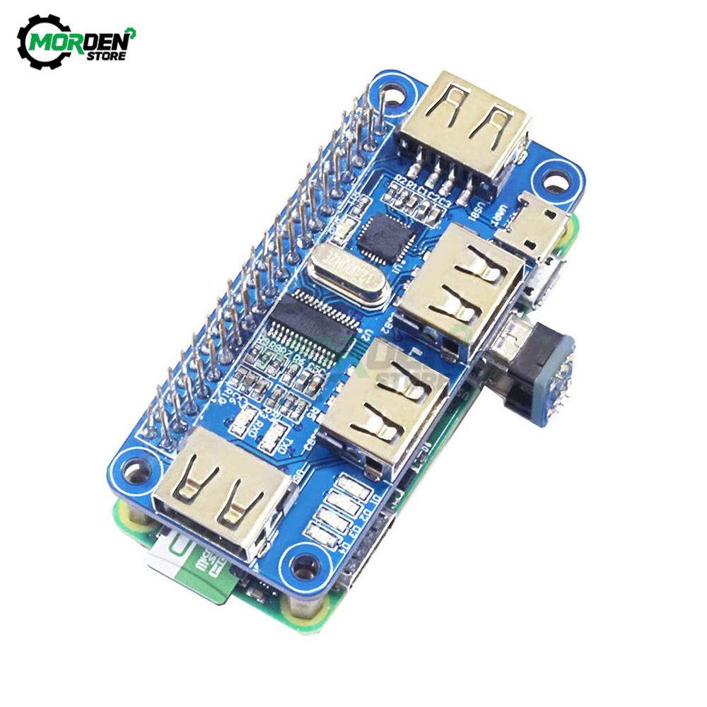 1 Ports USB HUB HAT For Raspberry Pi 1 / 1 / Zero W Extension Board USB To UART For Serial Debugging Compatible With USB1.1/1.1
