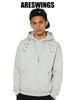 ARES Men's Heavyweight Hooded Sweatshirt with Zipper Pocket and Metal Buckle, New Year of the Horse Edition, 420g, American Style
