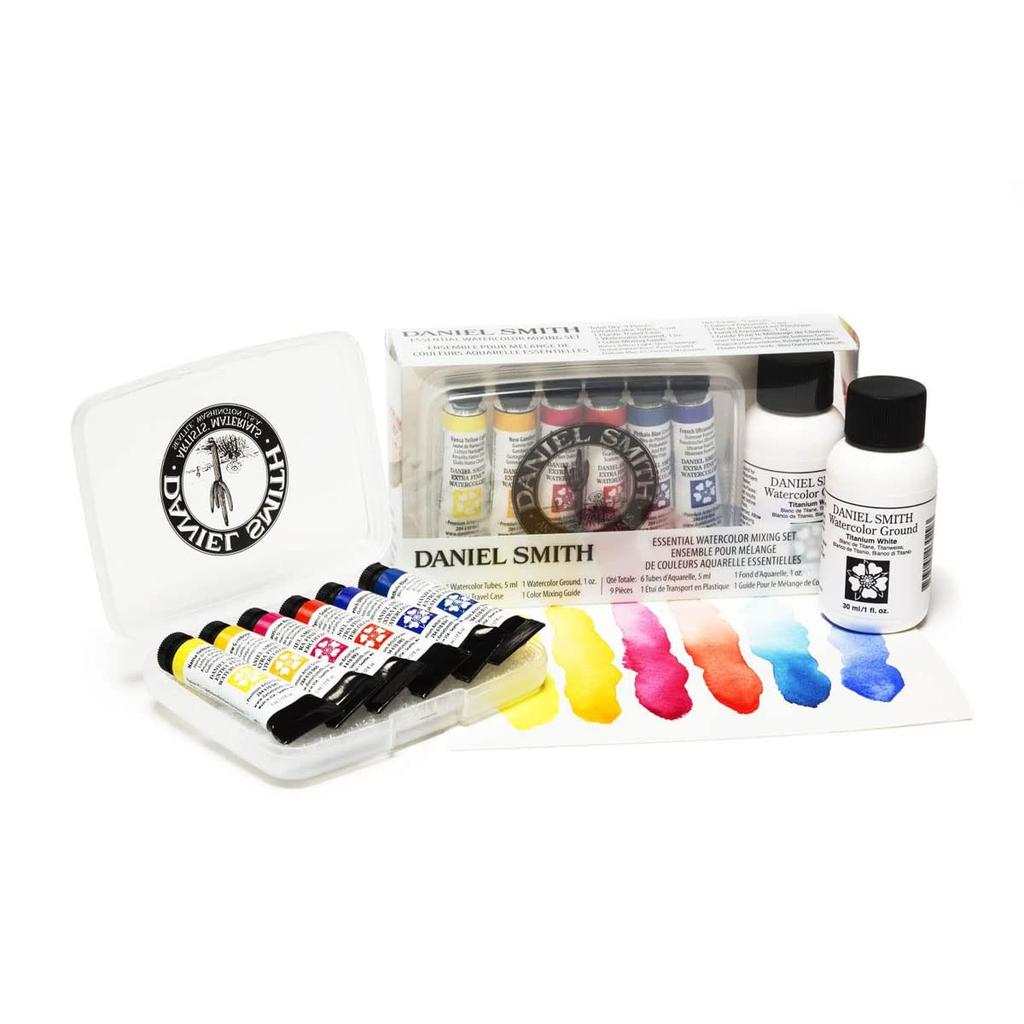 Daniel Smith Transparent Watercolor Paint Extra Fine Essential Mix 6 Color Set with Ground 5ml 285610117 (No. 2)
