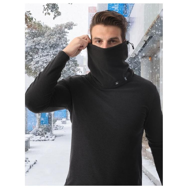 Electric Scarf 360 Degree Heating Technology Breathable Windproofs Fabric Fleece Lining for Expeditions Daily Use