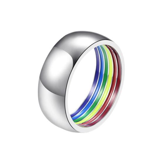 

Unisex Ring Rainbow Men Women Delicate