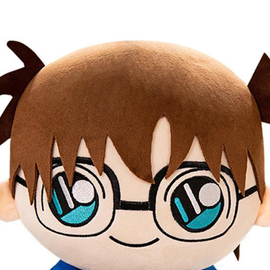 Anime Plush Toy Cute Uniform Doll Plushies Soft Throw Pillow Ornament Collectible Cartoon Detective Conan Kaito Kidd Stuffed Doll Toy Birthday Gift