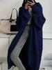 European and American Style Long Over-the-Knee Sweater Cardigan for Women, New Autumn/Winter Lazy Loose Thickened Knit Jacket for Women. Trendy