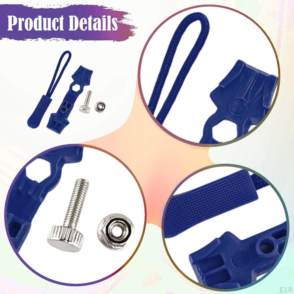 200 Pieces Jacket Zippers Zipper Repair Kit Backpack Replacement Pulls Zip Heads Reusable