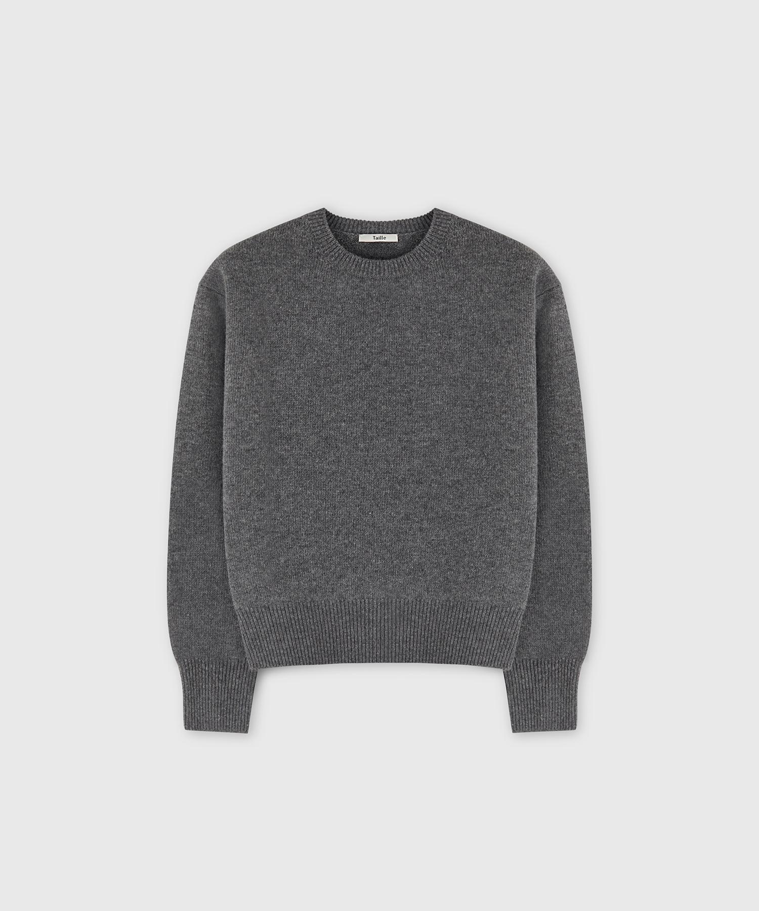 Taire Wool Cashmere Tl Classic Sweater Royal Gray 1