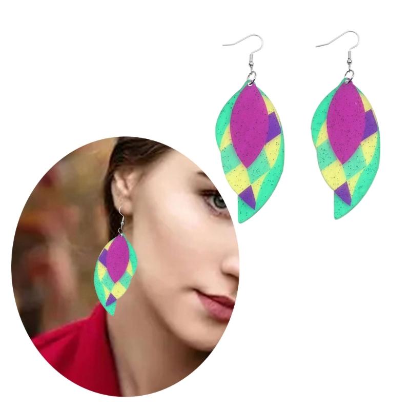 Fashion Carnival Earrings Bohemian Colorful Dangle Drop Earrings Brazilian Sambas Dancer Ear Accessories Pendant Earrings