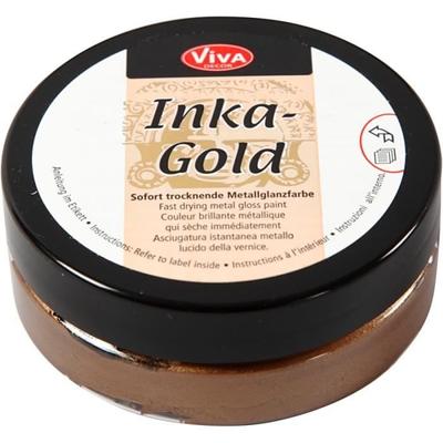 Metalická farba - Inka-Gold - 50 ml - Zlato-hnedá - Lesklá - Zmiešaná