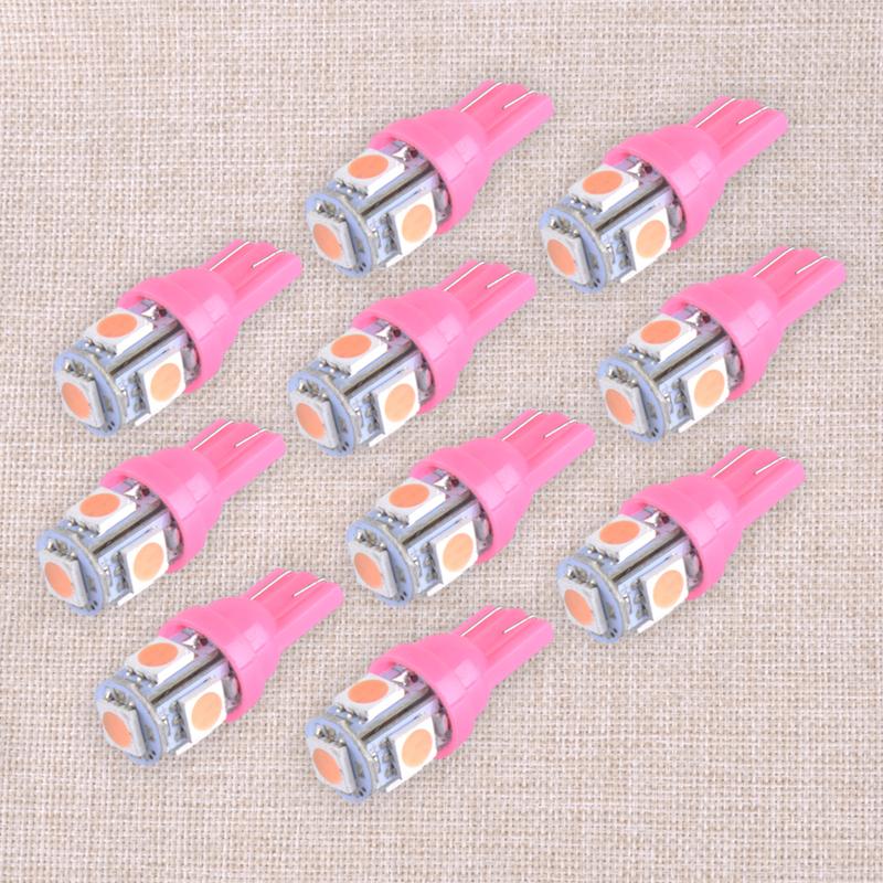 10pcs T10 194 168 2825 LED Speedometer trument Gauge Panel Cluster Dash Light Bulb