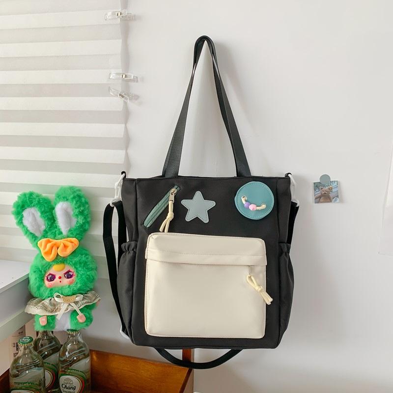 Japanese Ins Style Retro Portable Backpack College Student Junior High School Student Backpack Commuting Make-up Class Crossbody Backpack Female