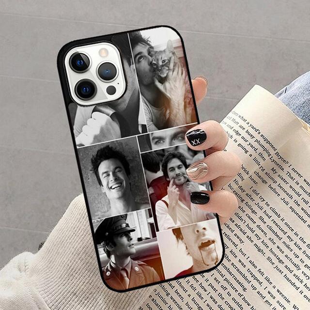 Herbst Damon Salvatore The Vampire Diaries Handyhülle Cover für iPhone 17 Air 16 16e 15 12 11 13 14 Pro Max Plus Hülle