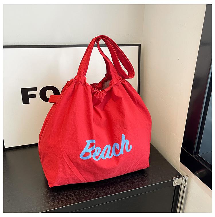 Nylon bag women's 2024 new fashionable large-capacity shoulder underarm bag versatile commuter student tote bag