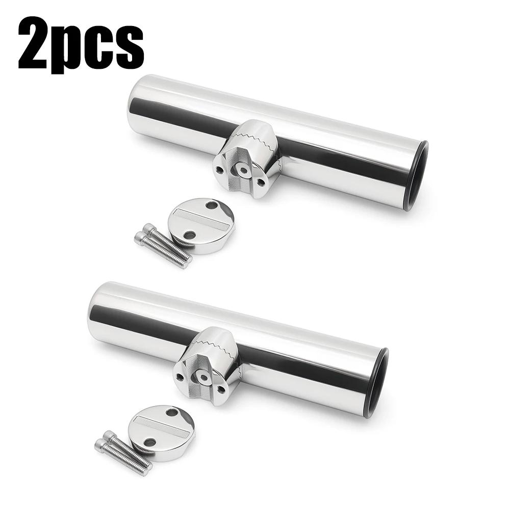 1/2 pièces accessoires de bateau support de canne à pêche pince Rail de montage latéral bateau marin canne en acier inoxydable