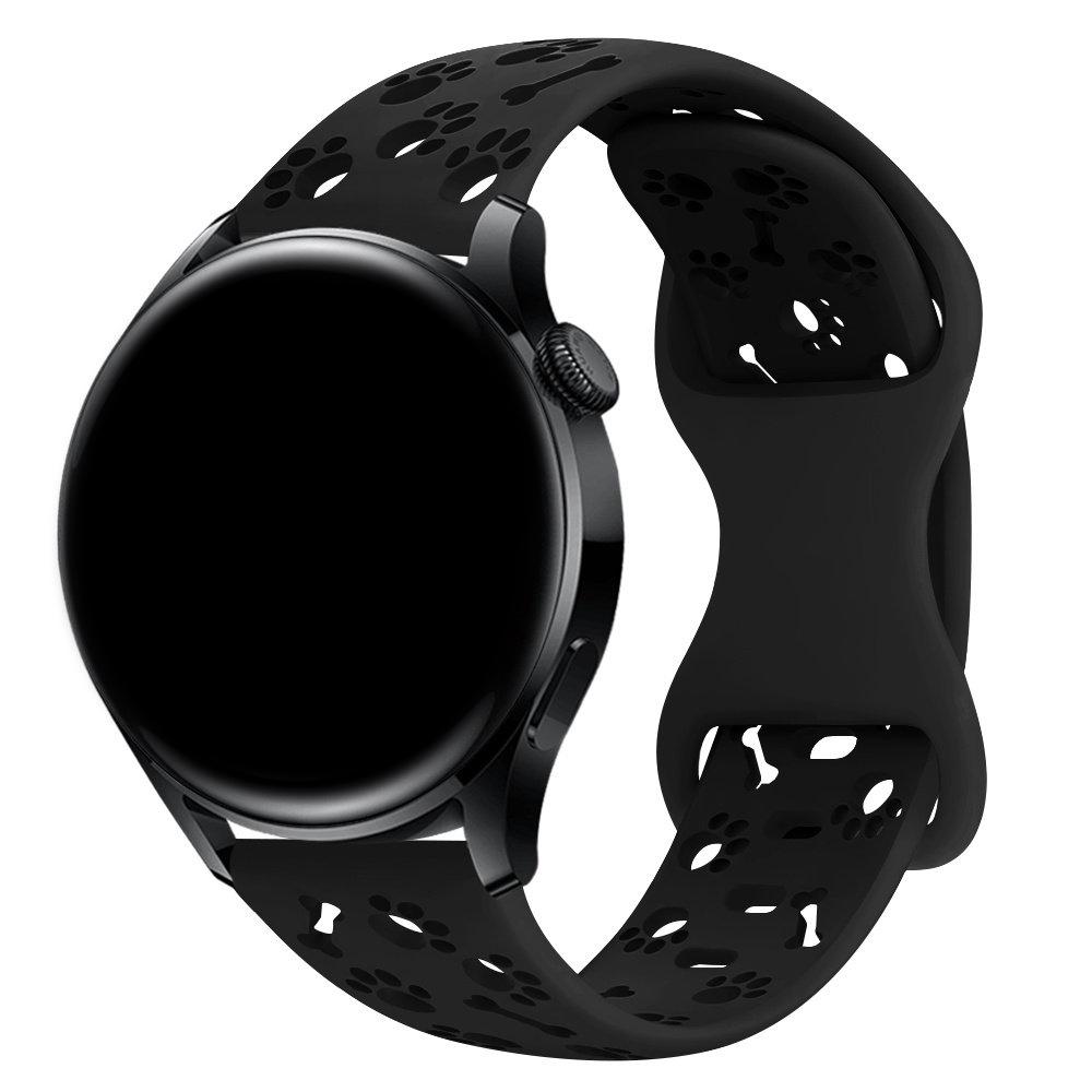 2 Pcs Straps for Samsung Galaxy watch 4/5/6/7 Engraved Dog Paw Bracelet Correa Wristband Belt HUAWEI watch GT 4/5/6/Pro Bands