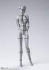 TAMASHII NATIONS Barevná 135mm malovaná pohyblivá figurka SHFiguarts Body-chan -Wire Frame- (Gray Ver.) Cca. PVC a ABS