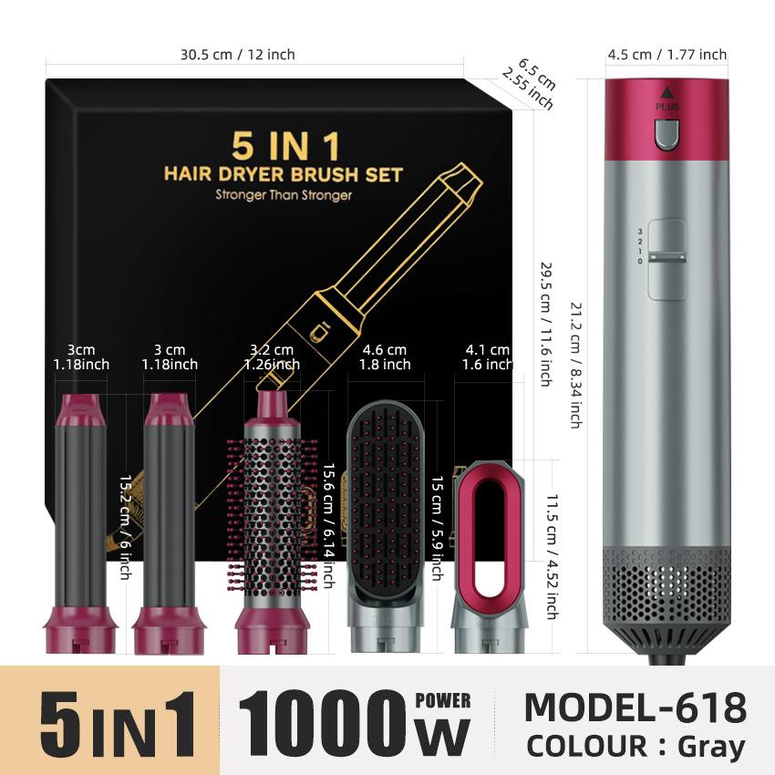 

Five in One Hot Air Comb Multifunctional Styling Hair Dryer European standard UE/220V