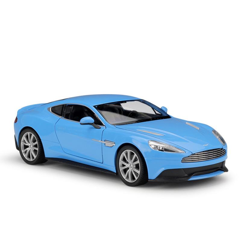 1/24 Maßstab WELLY Aston Martin Vanquish Legierungsautomodell Druckguss Metallspielzeugfahrzeuge Automodell Hohe Simulationskollektion Kindergeschenke