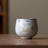 1 Pc Chinese Tradition Ru Kiln Ceramic Tea Cup Handmade Cute Cat Teacup Household Personal Tea Bowl Travel Master Cup Tea Set