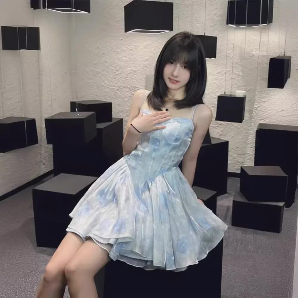 Šaty Barbie Princess Suspender: Narozeniny, Dovolená, Nadýchaná krátká sukně, Pouzdrové šaty.