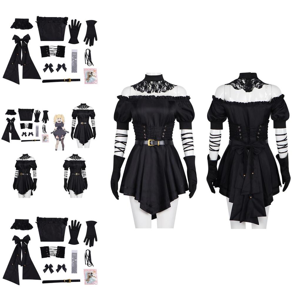 Grok Virtual Girl Halloween Cosplay Costume With Short Skirt For Anime Game Fans