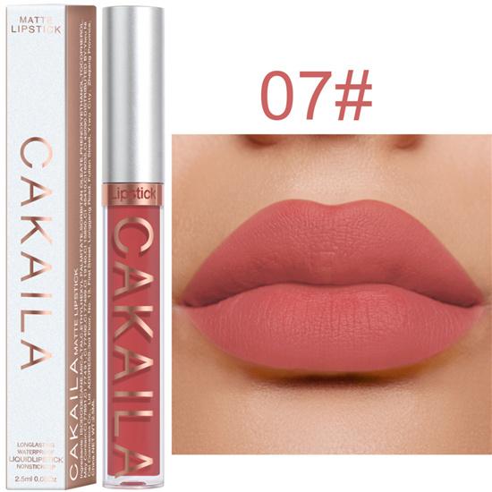 Lápiz labial mate de terciopelo Lápiz labial resistente al agua que no deja marcas Lápiz labial de larga duración