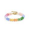 Women Colorful Natural Stone Beaded Bracelet Dopamine Summer Versatile Hand Jewelry