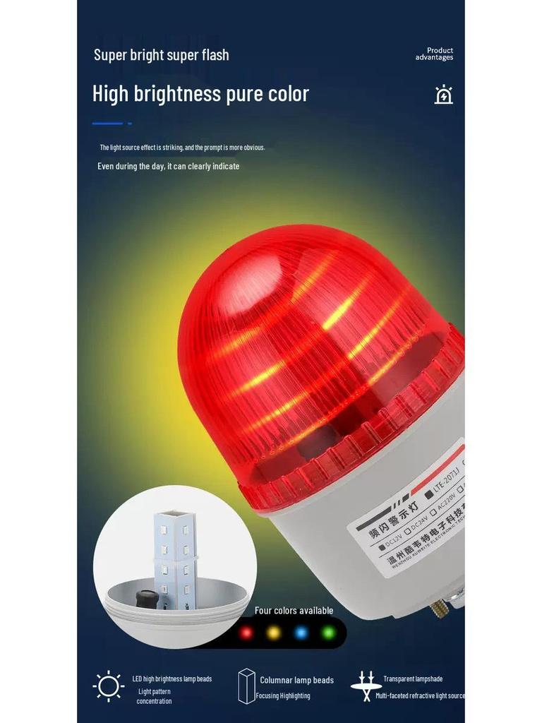 LED Warning Light LTE-2071J: Rotating Signal Arrow with Sound & Light Alarm