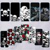 Skeleton Skull Transparent Phone Case for Motorola Moto G40 G04 G05 One Ace Action  Fusion + Plus Hyper Macro Vision Zoom