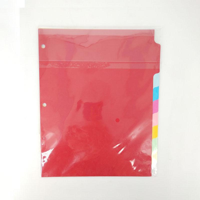 A4 Loose-Leaf Index Cards with A5 Color Dividers, 8 Sheets per Pack - Refill Pages and Dividers.