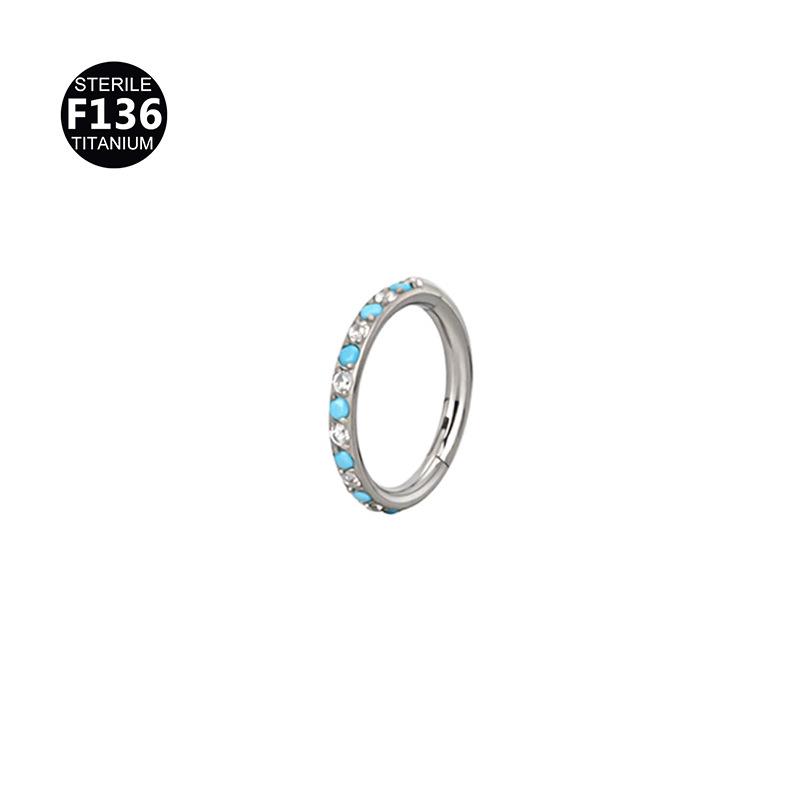 Titanium Rhinestone Nose Ring/Earring (6-12mm)