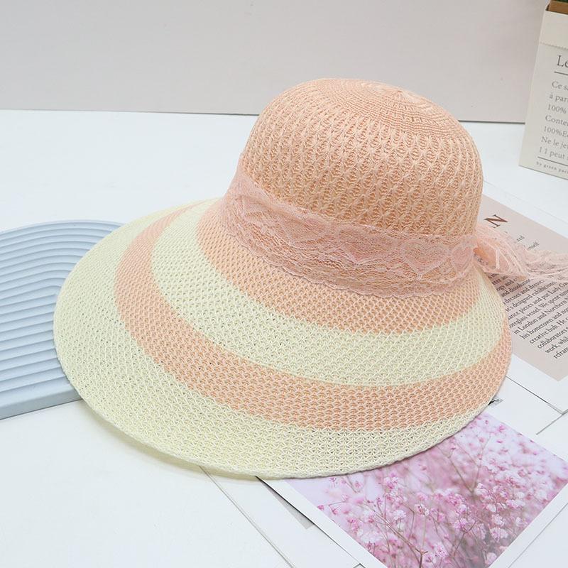 Straw Straw Hat Women's Big Eaves Beach Hat Summer Shading Sun Hat Outdoor Travel Seaside Spring and Autumn Versatile