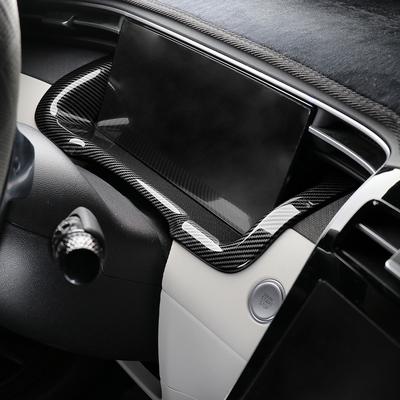 Center Console Dashboard Frame Panel Decoration Cover Trim Carbon Fiber Car For Hyundai Tucson NX4 2024 Accessories