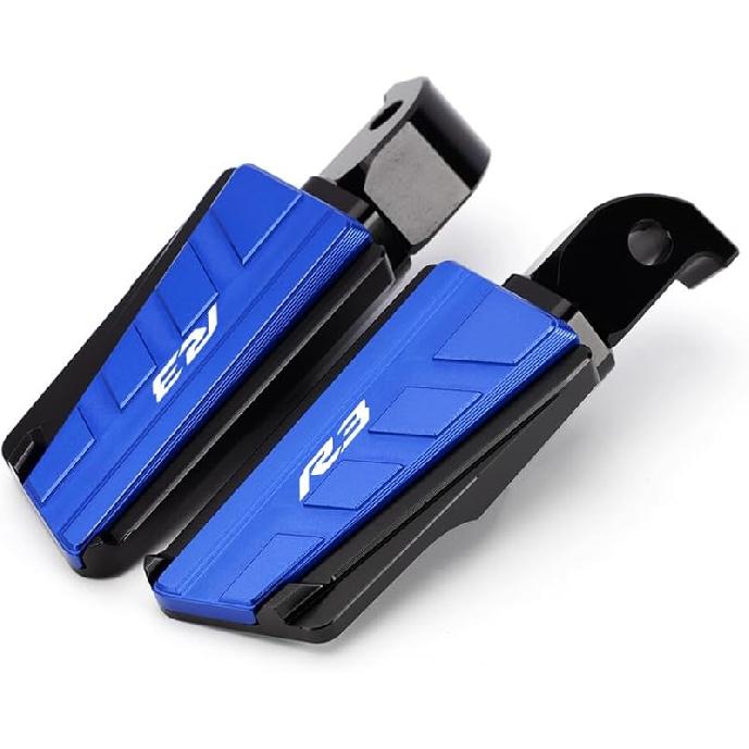 

Кронштейн крепления задних подножек мотоцикла, совместимый с YAMAHA YZF R3 2015 2016 2017 2018 2019 2020 2021 2022 2023 2024 | Комплект педалей подножек YZF-R3 синий