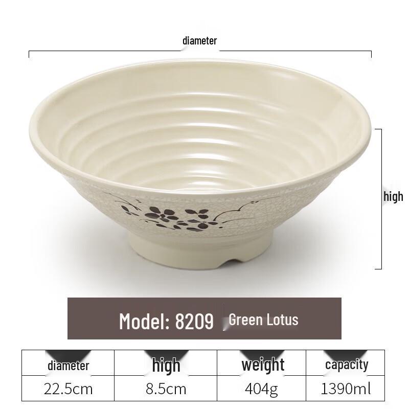 Sweet Elegant 9-inch Melamine Dining Bowl