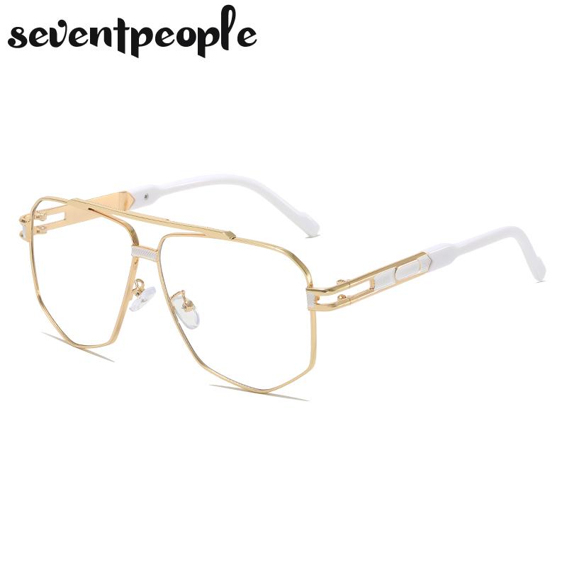 Oversized Hexagon Punk Sunglasses Men  Luxury Brand Vintage Steampunk Double Beam Sun Glasses Trendy Outdoor Shades For Male