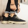 Winter British style board shoes casual leather shoes heightened soft-soled sports low-top Martin boots cotton shoes