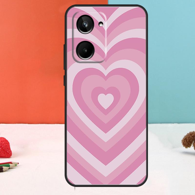 Latte Love Brown Heart Aesthetic For Realme 15 Pro GT6 GT7 10 11 12 13 14 Pro Plus C51 C53 C55 C61 C63 C65 C67 C75 C71 Case