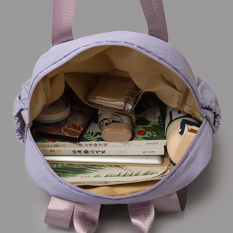 Nylon Backpack Women's Large Capacity Lightweight Schoolbag Student Travel Backpack