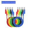 5pcs 4mm Banana Plug Test Line Banana To Banana Plug Test Lead Kit for Multimeter Match Alligator Clip For Electrical Work